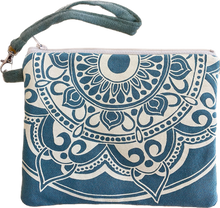 Load image into Gallery viewer, Upcycled Nourish Small Sized Clutch - green