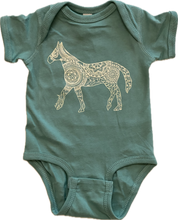 Load image into Gallery viewer, Horse Onesie - Ocean Green (provides 8 meals)