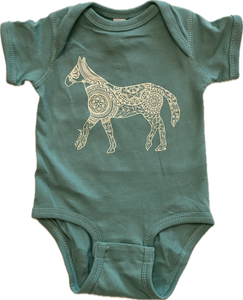 Horse Onesie - Ocean Green (provides 8 meals)