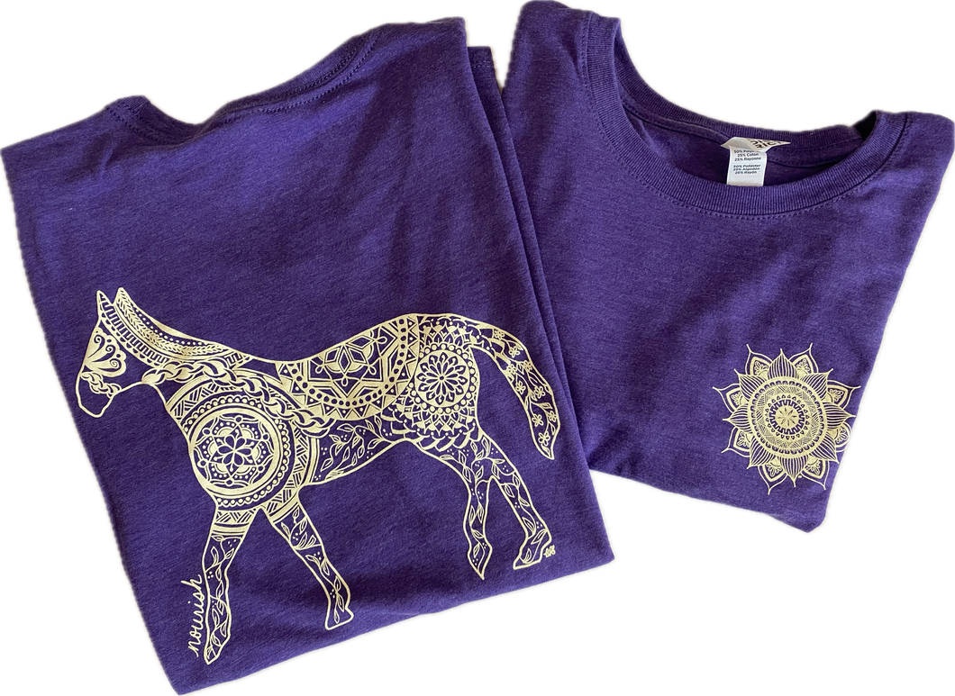 Women's Crew T-shirt - Horse (provides 12 meals)