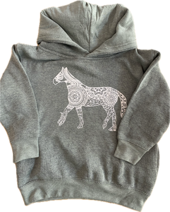 Toddler Hooded Sweatshirt - Green Horse (provides 16 meals)