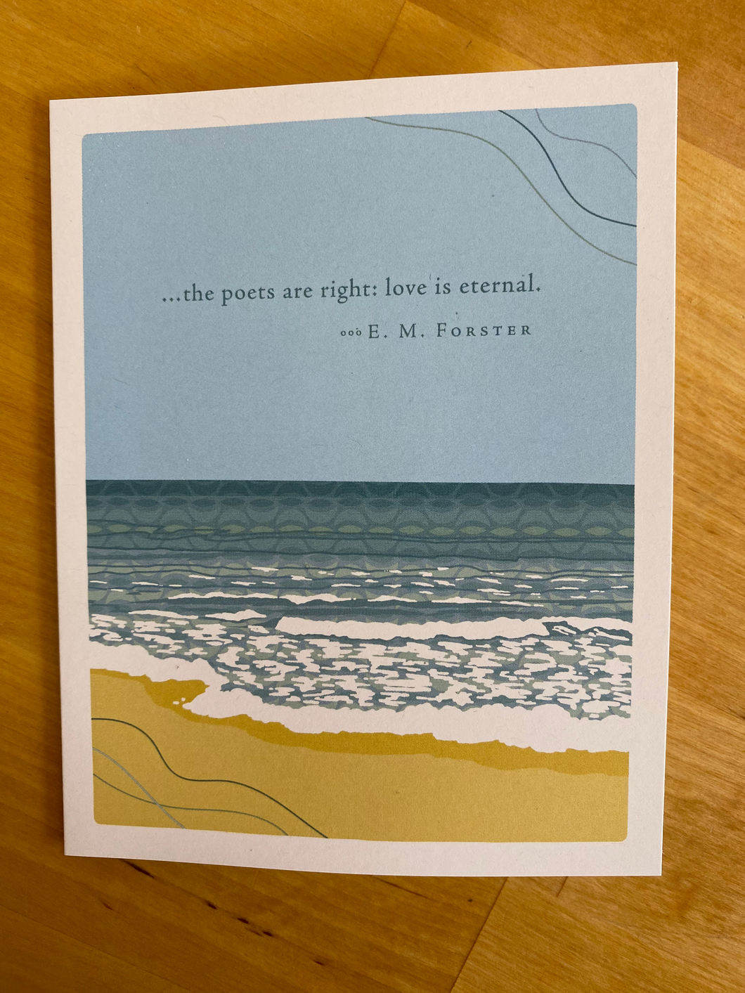 Product Image : Sympathy Card - ...the poets are right : love is eternal.  E.M. Forster