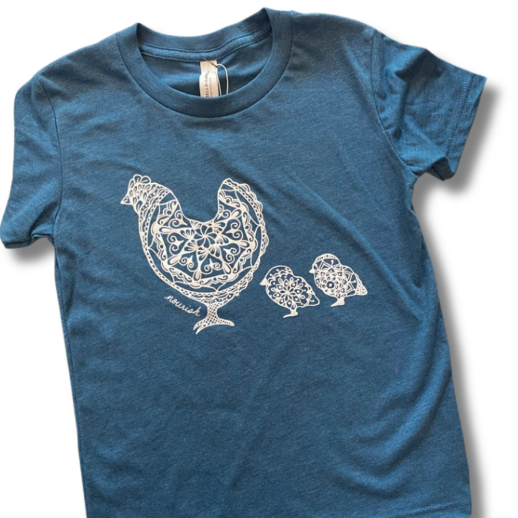 Youth Hen and Chicks T-Shirt  (provides 8 meals)