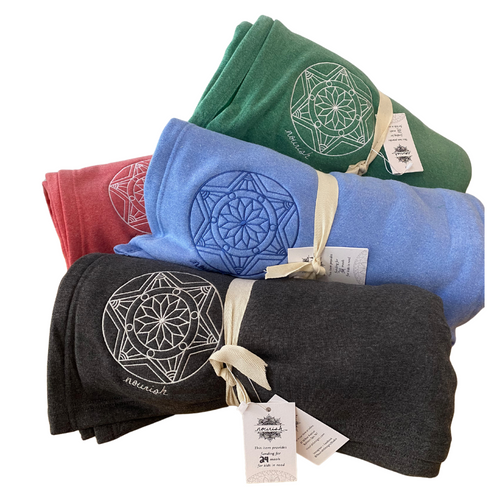 Jersey Blanket with Mandala Design (provides 24 meals)