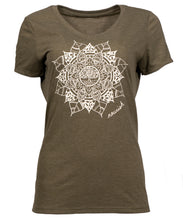 Load image into Gallery viewer, Women&#39;s V-neck Tee :  Tree Design (provides 12 meals)