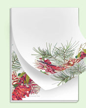 Load image into Gallery viewer, Winter Holiday Notepad with 5 designs (provides 4 meals)