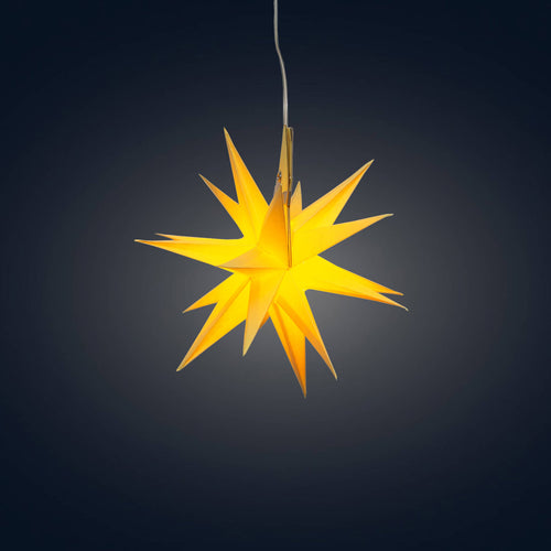 Moravian Mini Star ~ 7 inch, Yellow Paper Star Lantern Light (provides 12 meals)