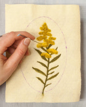 Load image into Gallery viewer, Goldenrod Wall Hanging - Needle Felting Kit -  Beginner (Provides 14 meals)