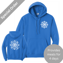 Load image into Gallery viewer, SPECIAL ORDER GRANVILLE Unisex Hooded Sweatshirt:  BLUE (front &amp; back)