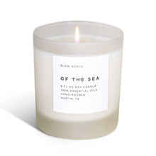 Load image into Gallery viewer, Of The Sea Frosted Candle (provides 14 meals)