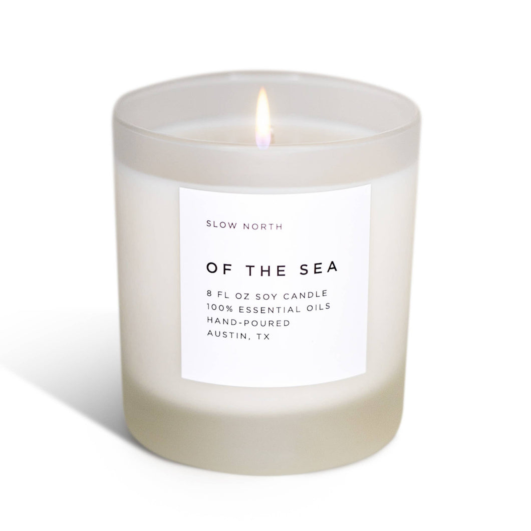 Of The Sea Frosted Candle (provides 14 meals)
