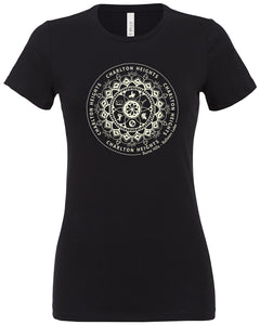 Charlton Heights Women's Crew Tee: Black (provides 24 meals)