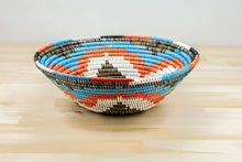 Load image into Gallery viewer, Sustainable Woven Sweet Grass bowl, multi-color (provides 6 meals)