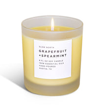 Load image into Gallery viewer, Grapefruit + Spearmint Frosted Candle (provides 14 meals)