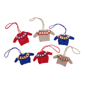 Mini Knit Sweater Ornaments (provides 5 meals)