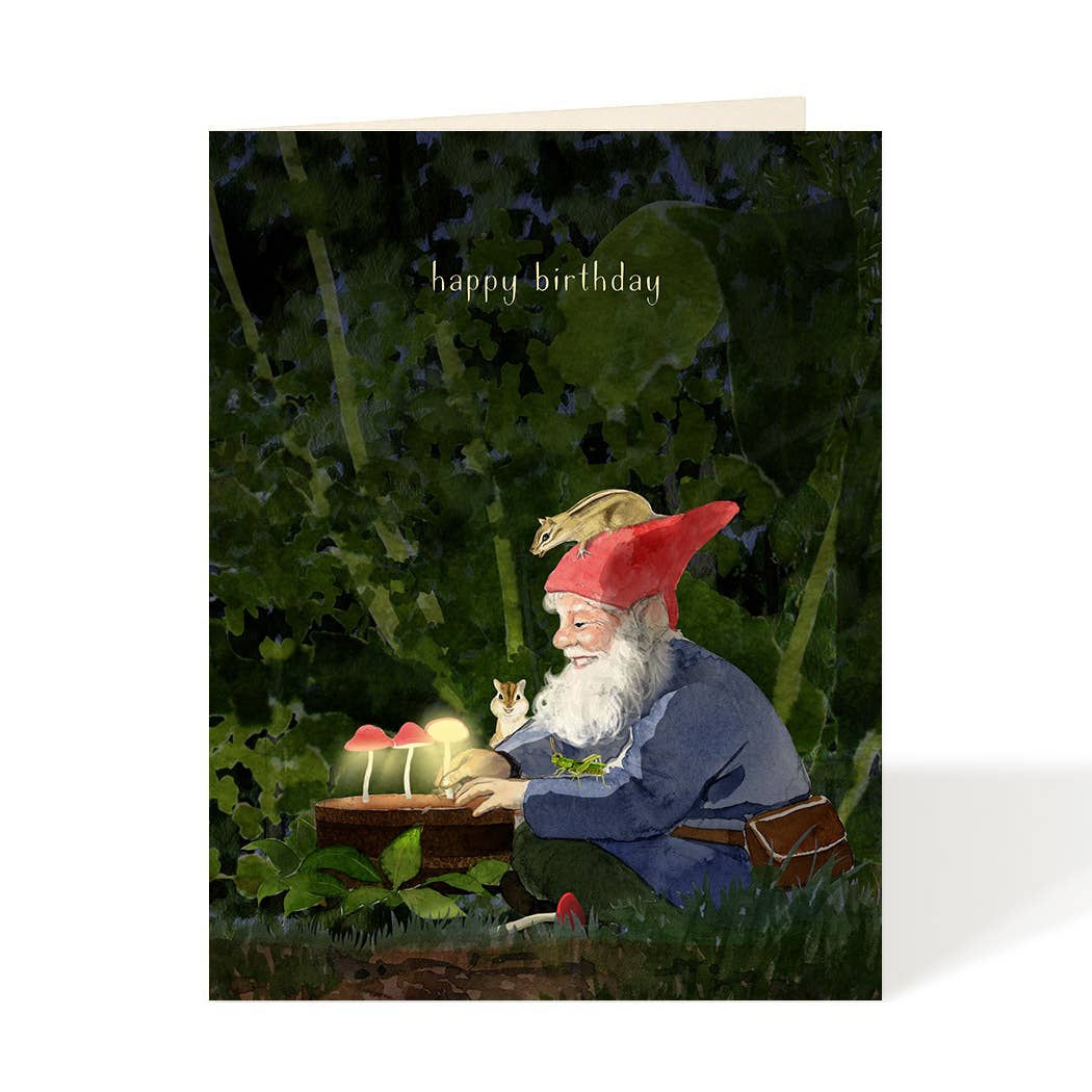 Birthday Gnome - Birthday Greeting Card