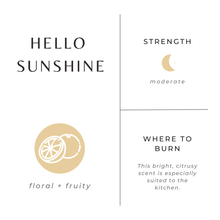 Load image into Gallery viewer, Hello Sunshine Frosted Candle (provides 14 meals)