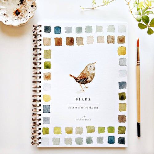 Birds watercolor workbook (provides 9 meals)