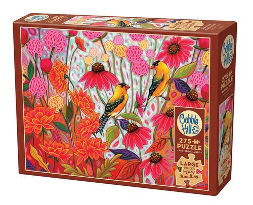 Springtime Goldfinches 275pc puzzle (provides 6 meals)