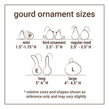 Load image into Gallery viewer, Doves - Gourd Ornament  (provides 7 meals)