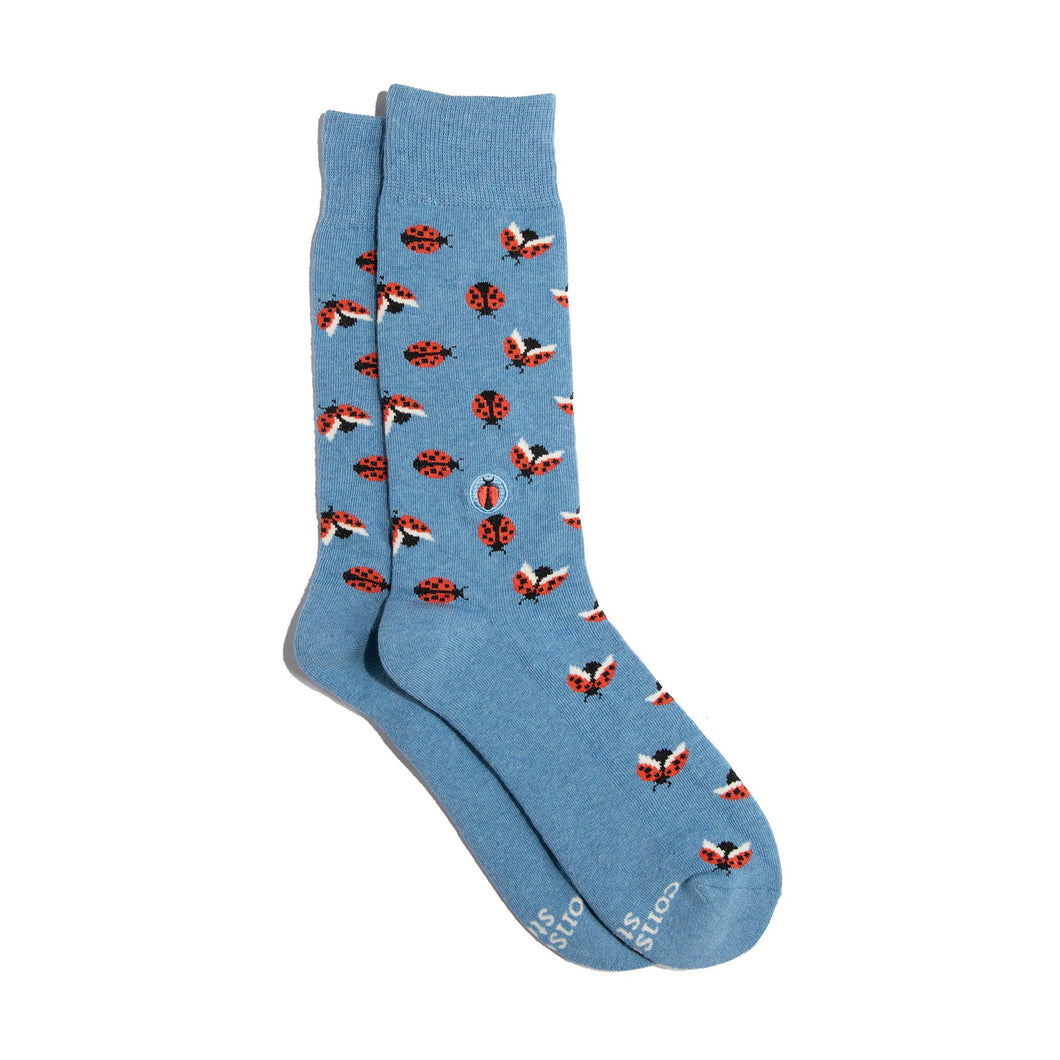 Socks that Protect Pollinators (Blue Ladybugs) (provides 6 meals)