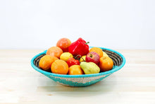 Load image into Gallery viewer, Sustainable Woven Sweet Grass bowl, multi-color (provides 6 meals)