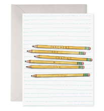 Load image into Gallery viewer, Teacher Pencils Thank You Greeting Card