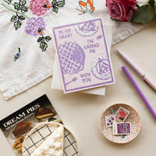 Load image into Gallery viewer, In My Heart I&#39;m Eating Pie Fall Letterpress Card