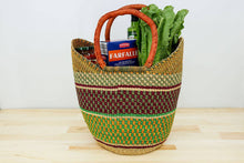 Load image into Gallery viewer, Tote Basket Bag, U-Shopper multi-color (provides 25 meals)