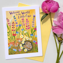 Load image into Gallery viewer, Welcome to the World Card (Blank Inside) Provides 2 meals