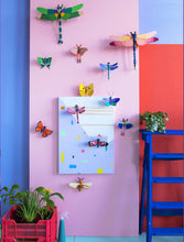 Load image into Gallery viewer, Blue Copper Butterfly Wall Decoration (Provides 5 meals)