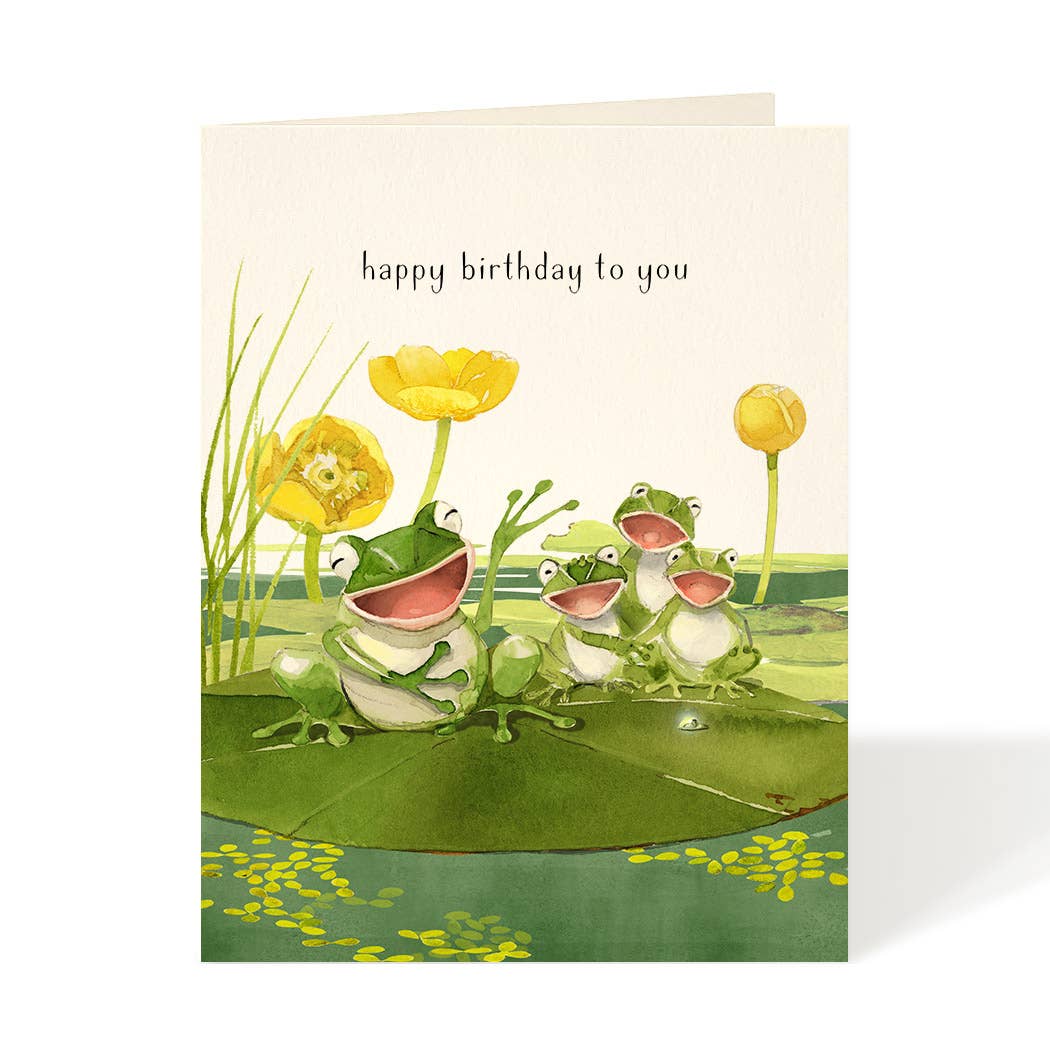 Frogcapella - Birthday Greeting Card