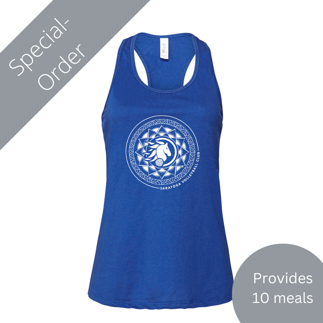 Saratoga Volleyball Women's Racerback Tank(provides 10 meals)