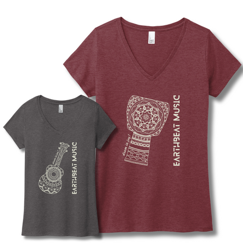 Earthbeat Women's V-neck T-shirt (provides 12 meals)