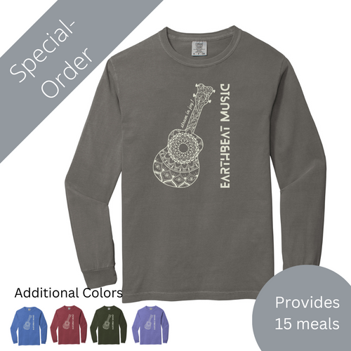 Strum in Joy Unisex Cotton Long-Sleeved T-shirt (provides 15 meals)