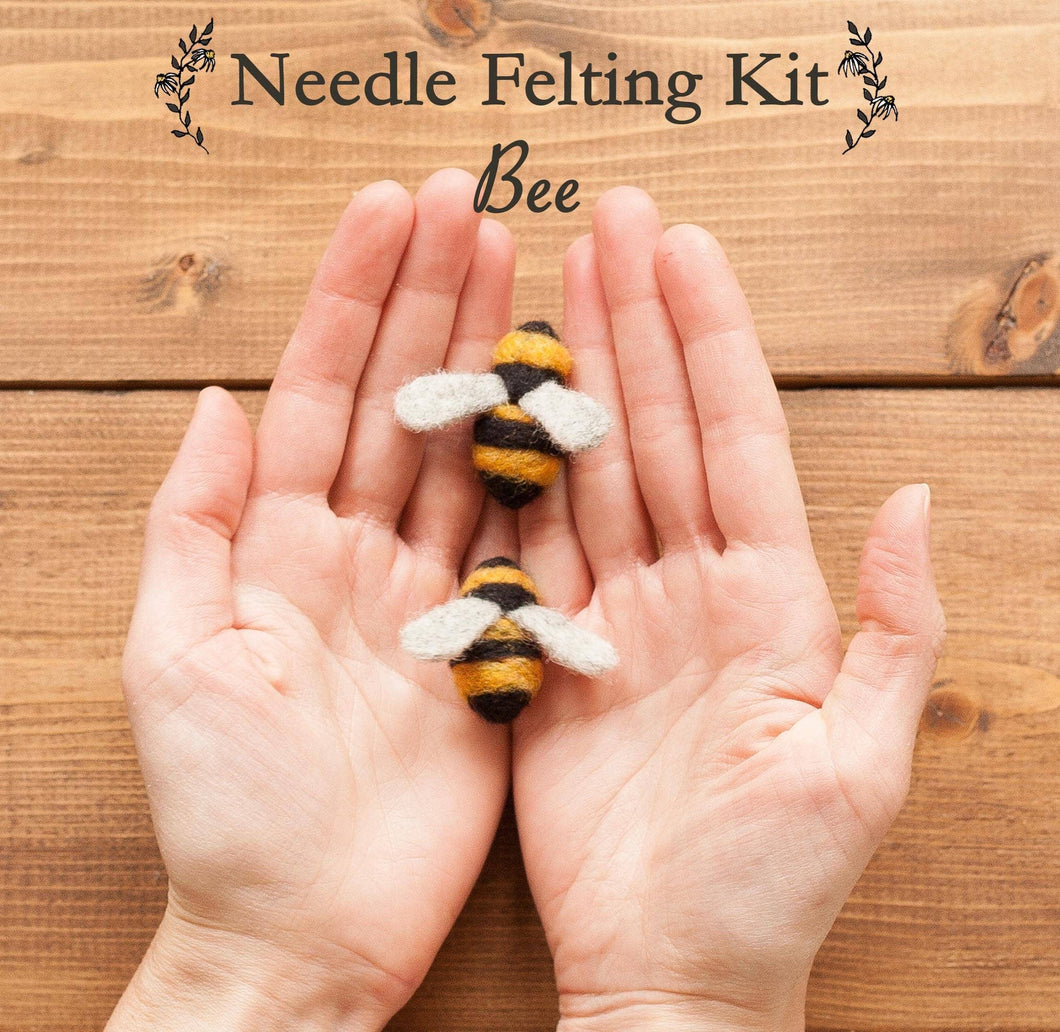 Bees - Needle Felting Kit - Beginner (Provides 14 meals)