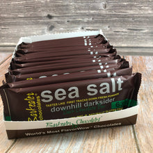 Load image into Gallery viewer, Downhill Darksider Dark Chocolate Sea Salt Bars (provides 2 meals)