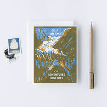 Load image into Gallery viewer, Lifetime of Adventures Letterpress Card