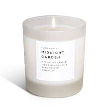 Load image into Gallery viewer, Midnight Garden Frosted Candle (provides 14 meals)