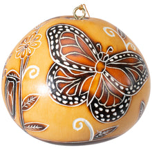 Load image into Gallery viewer, Monarch Butterflies - Gourd Ornament -(provides 9 meals)