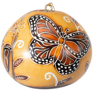Monarch Butterflies - Gourd Ornament -(provides 9 meals)