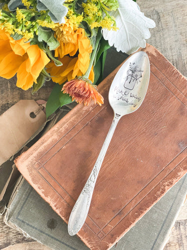 Make Today A Great Day Vintage Stamped Spoon (provides 6 meals)