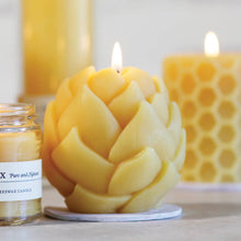 Load image into Gallery viewer, Beeswax Sphere Candles (Provides 9 Meals)