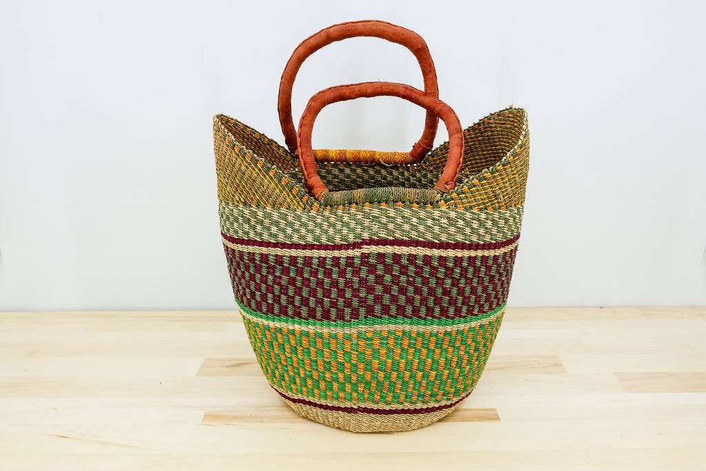 Tote Basket Bag, U-Shopper multi-color (provides 25 meals)