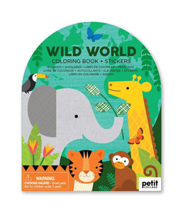 Coloring Book With Stickers: Wild World (provides 2 meals)