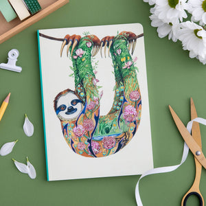 Sloth Perfect Bound Notebook (provides 4 meals)