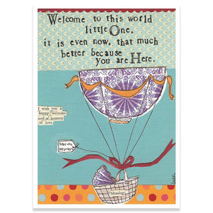 Product Image : WELCOME LITTLE ONE BABY CARD