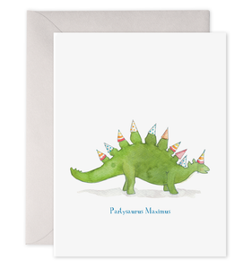 Partysaurus Card | Kids Birthday Dinosaur Card