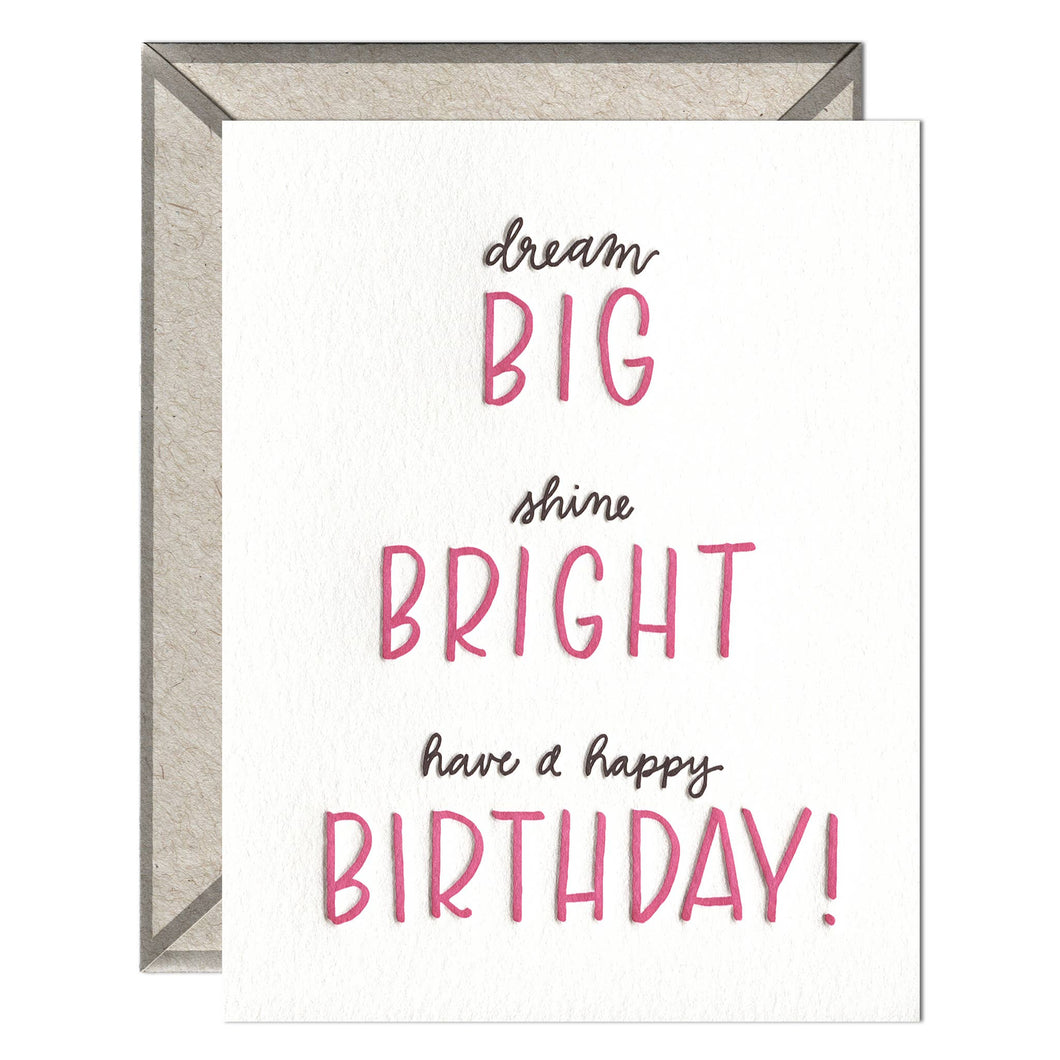 Big Bright Birthday - Birthday card: 