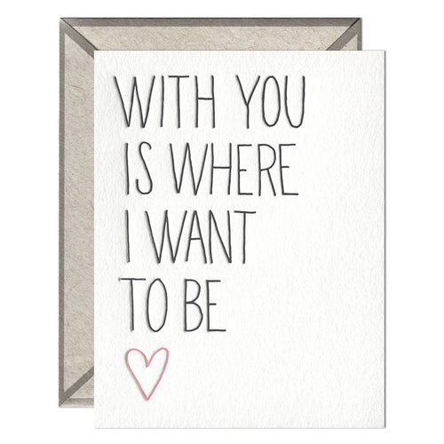 With You - Love + Anniversary card (provides 2 meals)